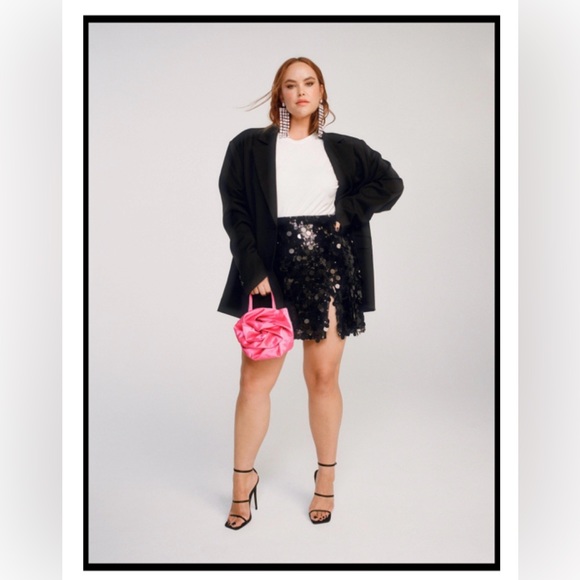 Nasty Gal Sequin Split Mini Skirt - Picture 1 of 4